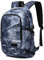 Kono Mochila Ordenador Portátil 15.6 Pulgadas Antirrobo e Impermeable con Puerto USB, Unisex Ligera para Trabajo, Escuela, Viaje, Universidad, Negocios y Uso Diario Azul Nublado