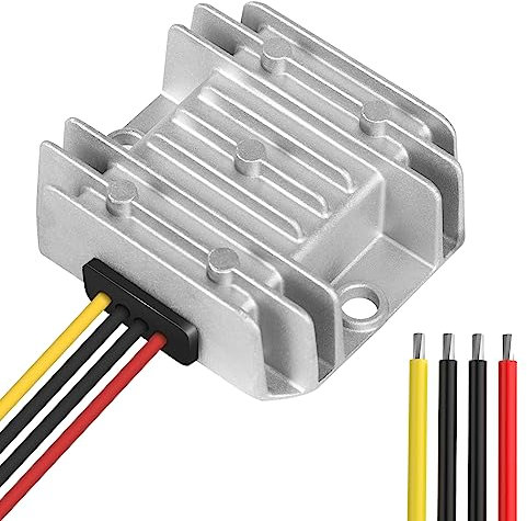 Jadeshay DC DC Spannungswandler 12V auf 24V 3A Auto Netzteil Wandler Konverter Transformator DC-zu-DC-Aufwärtswandler Wasserdichter Boost-Spannungsregler