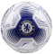 Chelsea FC Fussball Ball, Offiziell Lizenzierter Club Soccer Ball, Fussball Grösse 3, 4 oder 5 - Fussball Geschenke für Fans (Weiß/Blau, Größe 5)