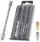 Saipor Mini Handbohrer Bohrmaschine Set Pin Vise + 20 Stück Handbohr Spiralbohrer 0.3-1.6mm Mikrobohrer Set + 2pcs Mikro-Bohrfutter für DIY Drilling, Model Making, Handbohrmaschine Metal Wood