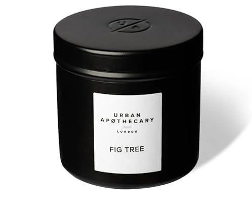 Urban Apothecary London Travel Candle - 35 Hour Burn Time, Perfect for Holidays, Artisan, Soy & Vegan Wax (Fig Tree)