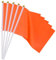 PATIKIL 25 Stk. Orange Flaggen Spiel Solide Orange Flaggen Kleine Mini Flaggen auf Stiel, Partydekorationen für Spiel, Geburtstag, Karneval