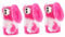 Uonlytech 3 STK Handyhülle Für 11 Kaninchen-telefonabdeckung Bequeme Handyhülle Handyhüllen Plüsch-handyhülle Cartoon-telefonabdeckung Schützende Telefonhülle Dekorative Handyhülle Rosa