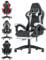 Racingreat Gaming Chair,Ergonomic Gaming Chair for Adults, Height Adjustable Reclining Computer Game Chair Comfortable with Headrest and Lumbar Support (With Footrest, White)
