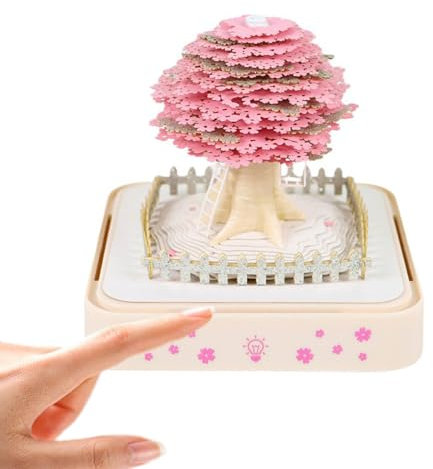 enseak 3D Kalender Abreißen 2025, Schreibtischkalender Mit Led-lichtern, 3D Kalender 2025, Time Piece Calendar 2025, 3D-Notizblock-Kalender 2025, 3D Memo Pad Art Blöcke Kalender DIY Notiz