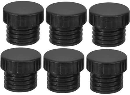 VOSAREA 6pcs Lamp Holder Safety Cover The Plug Light Bulbs Lightbulb Outdoor Light Socket Plug Light Socket Safety Caps Plugs Light Bulb Socket Supply Sturdy Covers Plug Covers Black Pe