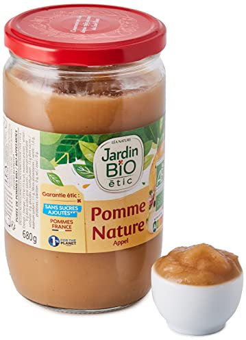 Jardin BiO étic - Dessert Biofruits® Pomme nature 680g (Lot de 6)