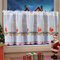Champracer Scheibengardine Weihnachten, bistrogardine modern, landhausgardinen, Bestickt farbenfroher Kurzstore, küchenvorhänge, für Kleine Fenster Badezimmer KüChe (A,HxB 60x150 cm)