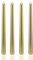 Scentoria 4 Stück Spitzkerzen Gold, Stabkerzen, Tropfkerzen, Kerzen, Bunt, für Flaschen, Christ Baumkerzen, Ritualkerzen