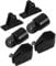 MOBUTOFU 6pcs Top Fitting Hardware Jaw Slide and Eye End for Canopy Versatile Boat Accessories for Yacht and Deck Use Black
