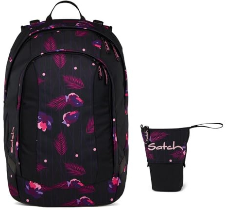 Satch Air Skandi Edition Schulrucksack Set 2tlg. inkl. Pencil Slider (Mystic Nights)