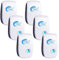 Repellente ad Ultrasuoni per Topi 6 Pack, Antizanzare Repellente Ultrasuoni, Repellente Ultrasuoni Anti Zanzare Elettrico Ultrasuoni Antizanzare per Anti Zanzare, Roditori, Ragni, Formiche
