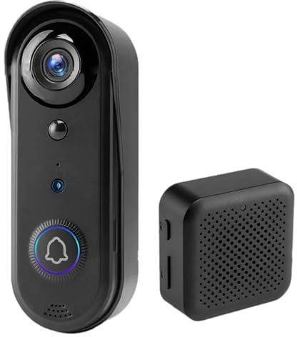 ALCXAZS Campanello visivo intelligente con comunicazione bidirezionale e luce notturna, monitoraggio remoto ABS tramite app mobile Hear