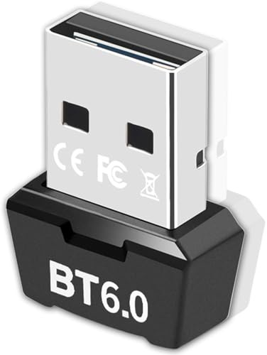 Adattatore Bluetooth USB 6.0, USB Bluetooth Dongle 150M Langstrecken-Bluetooth Stick Low Latency, Plug & Play, con Windows 10/8.1/11