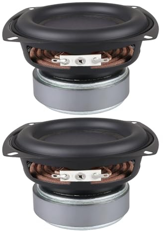 Avejjbaey 4Inch 30W Heavy Bass Speakers 25Core Voice Coil 4Ohm Impedance Neodymium Magnets Systems Subwoofer ABS Metal Housing Woofer