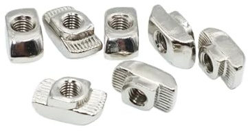 T-Nut-Einrollfeder-Mutter, 50 pcs M3-M8 T-Nut Sliding Hammer Drop In Fastener For 20-45 Series Aluminum Extrusion(40-M6)