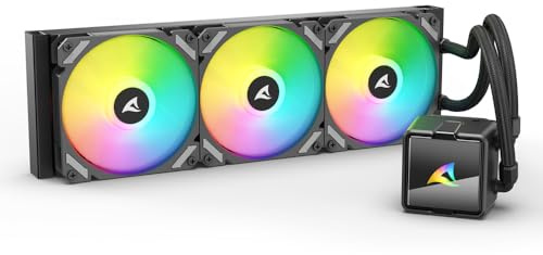 Sharkoon S60 ARGB AIO Black Wasserkühlung, 360-mm-Radiator, Kompatibel mit LGA 1700/1851 und AM4/AM5