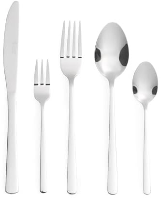 Russell Hobbs Vienna, set di posate da 60 pezzi, in acciaio inox 18/0 per uso alimentare, servizio di posate per 12 persone, lavabile in lavastoviglie/facile da pulire, lucidato a specchio, regalo di