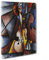 Bild auf Leinwand – gerahmt – fertig zum Aufhängen – Gitarre abstrakte Kunst – 50 x 70 cm – ohne Rahmen – (Code 1941)