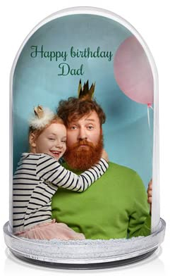 Personalisierte Schneekugel XXL. Original Weihnachtsschmuck. Weihnachtsdekoration. Personalisierte Schneekugel. Personalisierte Weihnachtskugeln Geschenke Großeltern. Vatertag