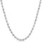 Verona Jewelers 925 Sterling Silver Necklace - Italian Diamond-Cut Rope Chain for Men and Women - Braided Twist Necklace (16-36 inches)