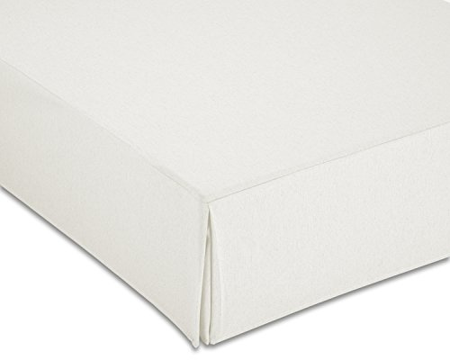 CARDENAL TEXTIL Glatt Canape Abdeckung, Polyester Baumwolle, weiß, Bett 150 cm