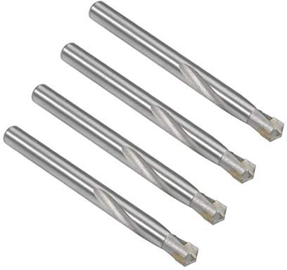 sourcing map Cemented Carbide Twist Drill Bits 9mm Metal Drill Cutter for Stainless Steel Copper Aluminum Zinc Alloy Iron 4 Pcs