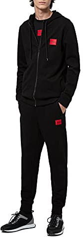 HUGO Herren Jogginghose, Schwarz 1, L