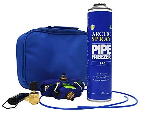 Arctic Hayes PRO Single Pipe Freezing Kit for Plumbing Installations, Repairs & Maintenance. Freezes Plastic & Metal Pipes (8 to 22mm Diameter)