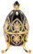 Pssopp Emailliertes Faberge-Ei Faberge-artiges Ei Handbemaltes Vintage Faberge-Ei mit glänzenden Diamanten für die Osterei Schmuckschatulle