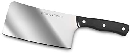 LACOR - 39018 - Macheta Cocina, Cuchillo Profesional Carnicero, Hacha de Cocina, Acero Inoxidable, Mango ergonómico, Medida hoja 17 x 8cm, Negro