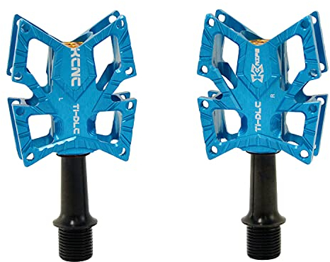 KCNC Messer Titan Spindel Road Plattform Pedale blau KPED01-TI-BL SK2175-T