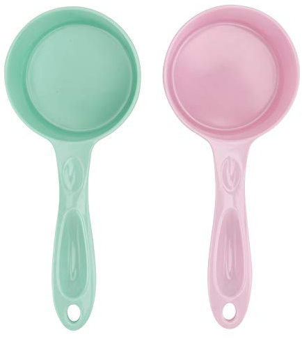 Measure Cup Measuring Spoons, 2Pcs 50g Dog Food Measuring Spoons Electric Metering Spoons Portable Multifunctional Measuring Spoons (Size S, Green) Cups Set
