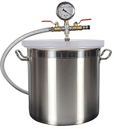 Barile Sottovuoto in Acciaio Inossidabile, Contenitore Per L'essiccazione Dell'attrezzatura Sottovuoto Da Laboratorio, Essiccatore Da Laboratorio 20x20cm