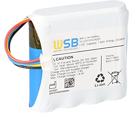 Batterie LiFePo4 12,8 V 1,8 Ah avec prise BMS et JST
