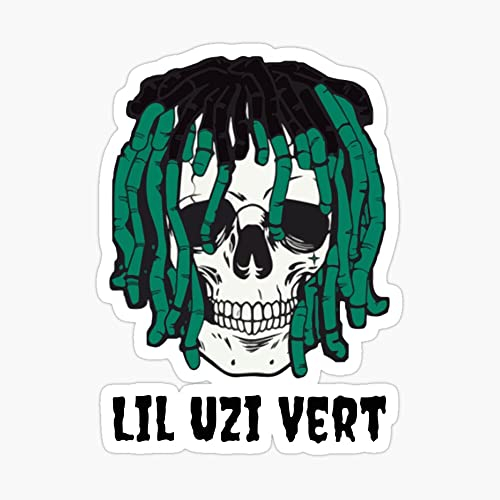 Ebenezer Gerolltes Poster Lil Uzi Vert Totenkopfgesicht, 30,5 x 45,7 cm