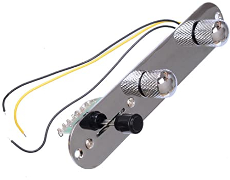 Beito Loaded Control Plate Width Prewired Telecaster Control Plate for Tele Style Guitar Sliver