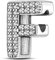 TINSLO Charm Anhänger Damen Buchstabe F für Armband 925 Sterling Silber Charms Beads passend für Pandora Armband und Halskette, Kompatibel mit Europäischen Armbänder für Frauen Mädchen