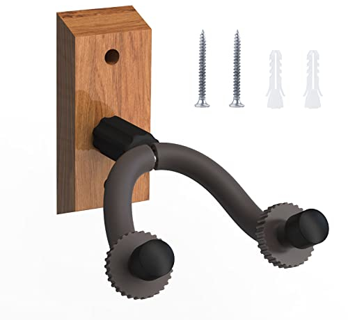 Musiin Guitar Wall Mount, Guitar Holder Wall Stand, U Shape Guitar Wall Hanger for Acoustic and Electric Guitar, Bass, Ukulele, Banjo, Mandolin