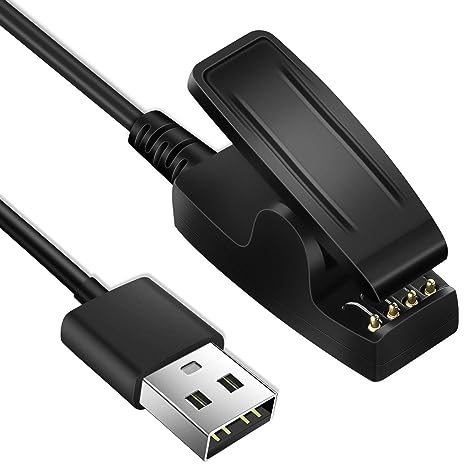 AXFEE Chargeur Compatible avec Garmin Forerunner 30 35 35J 230 235 630 645 Music 735XT, Gar-min Lily, Vivomove HR Trend, Approach S20, Montre Connectée Accessoire, Câble de Charge 3,3ft 100cm