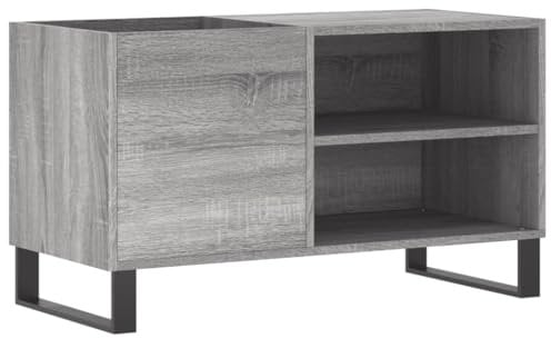vidaXL Mueble de Discos Madera de ingeniería Gris Sonoma 85x38x48 cm