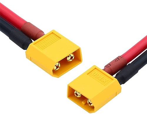 NFHK XT60 Stecker auf Stecker 12AWG Verlängerungskabel-Anschluss für RC-Batterie, tragbares Kraftwerk, Solarpanel