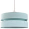 Contemporary Quality Duck Egg Linen Fabric Triple Tier Ceiling Pendant Light Shade | 60w Maximum | Designer Style | 26cm Diameter by Happy Homewares