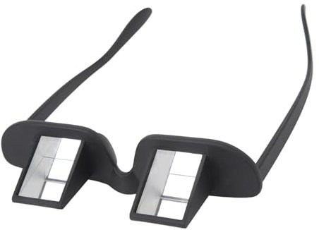 Lazy Glasses Prismenbrille, Horizontale Brille Zum Lesen und Fernsehen Im Bett, Hochauflösendes Optisches Glas, Kompakt und Leicht, 90-Grad-Prismenbrille