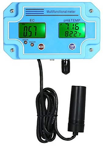 YIWENG Professionelle 3 in 1 pH/EC/Temp Meter Wasser Detektor Multi-Parameter Digital LCD Tri-Meter Multi-Funktions-Wasserqualität Monitor Mularameter Water Quality Tester