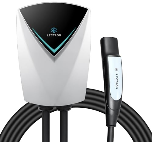 Lectron Tesla (NACS) V-Box Pro 48 Amp EV Charging Station, Level 2 (240V) EV Charger with NEMA 14-50 Plug, Hardwired, Compatible with Tesla All Models