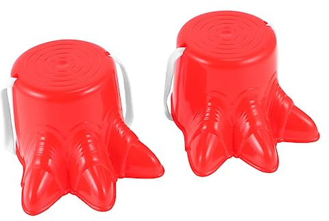 MILISTEN 2st Stelzen Spielzeug Junge Kinderspielzeug Bucket-stepper Gleichgewicht Stelzenspringen Kidcraft-spielset Interaktives Familienspiel Balance Auf Stelzen Gehen Rot