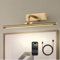 DLCL Battery Operated Picture Light with Remote and Timer, 15.94in Wireless Gallery Lights for Picture Brass 3CCT Rechargeable Art Lights for Paintings, Dimmable Wall Lights for Picture Display