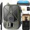 VanBangTec 4G APP Wildkamera Handyübertragung 4K 36MP Jagdkamera mit 120° Bewegungsmelder Nachtsicht, 8000mAh Akku, Wildtierkamera mit SIM-Karte & 32GB Speicherkarte Wasserdicht, für Wildbeobachtung