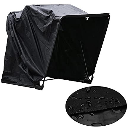 MEELRYD Telo di copertura moto nero Oxford 600D 269 x 104 x 155 cm pieghevole per garage